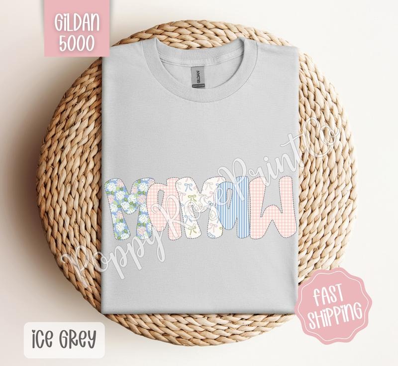 Floral Mamaw Gildan Shirt, Cute Spring Grandma Tshirt, Coquette Flower Tee, Gift for Her Hoodie, Sweatshirt | ZylaModa.com