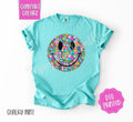 Floral Smiley Comfort Colors Shirt, Cute Summer Tshirt, Trendy Flower Tee, Gift for Her Hoodie, Sweatshirt | ZylaModa.com
