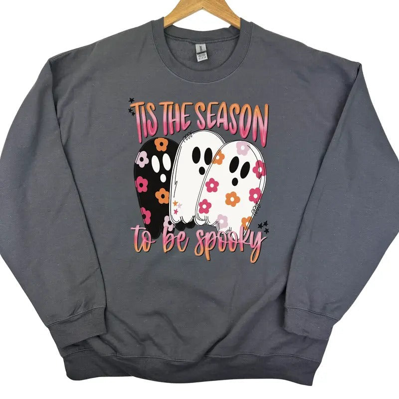 Floral Spooky Season Sweatshirt 'NLB' T-Shirts, Hoodie | ZylaModa.com