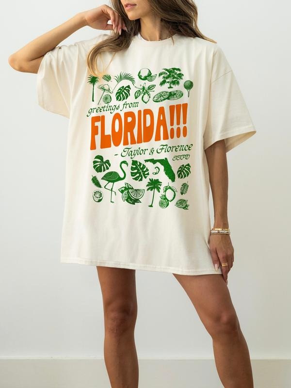 Florida!!! Florence Tropical Aesthetic Swiftie Gift Shirt - Unisex Shirt - Shirt Gift For Fans