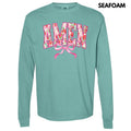 Flower Amen Coquette Long Sleeve Comfort Colors T-Shirt 'NLB' Hoodie, Sweatshirt | ZylaModa.com