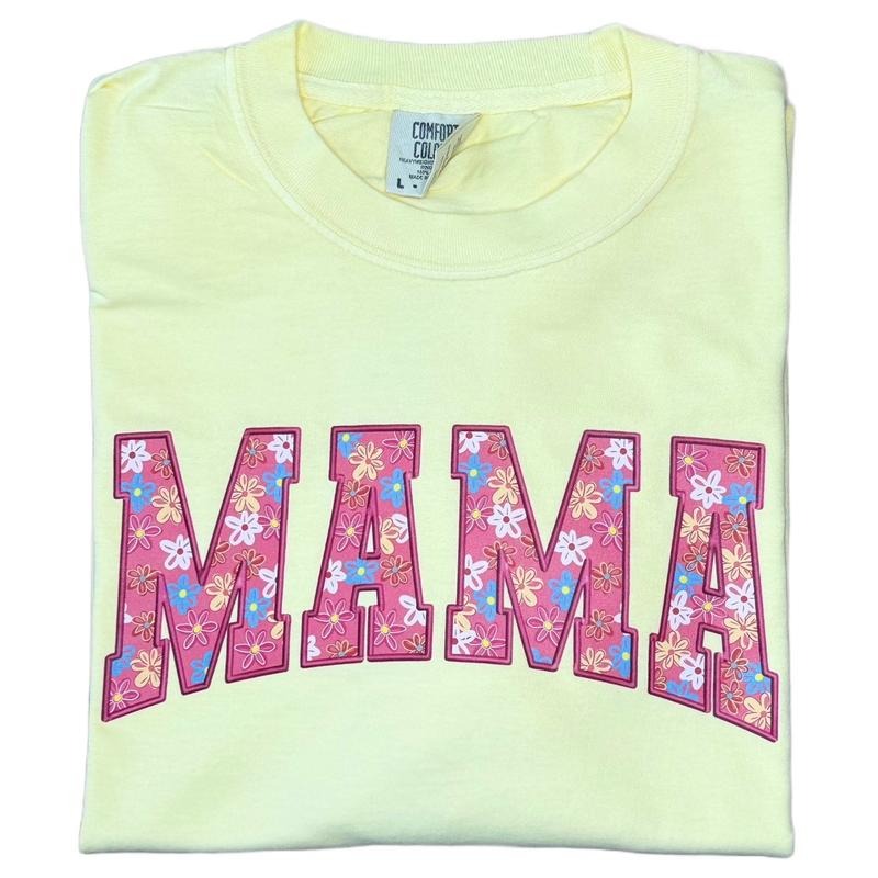 Flower Mama Comfort Colors  T-Shirt Hoodie, Sweatshirt | ZylaModa.com