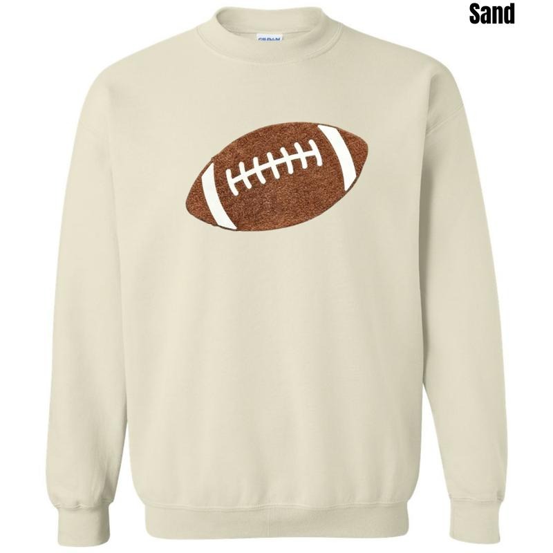 Fluffy Football Patch Sweatshirt T-Shirts, Hoodie | ZylaModa.com