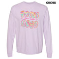 Focus On The Good Swirls Long Sleeve Comfort Colors T-Shirt 'NLB' Hoodie, Sweatshirt | ZylaModa.com