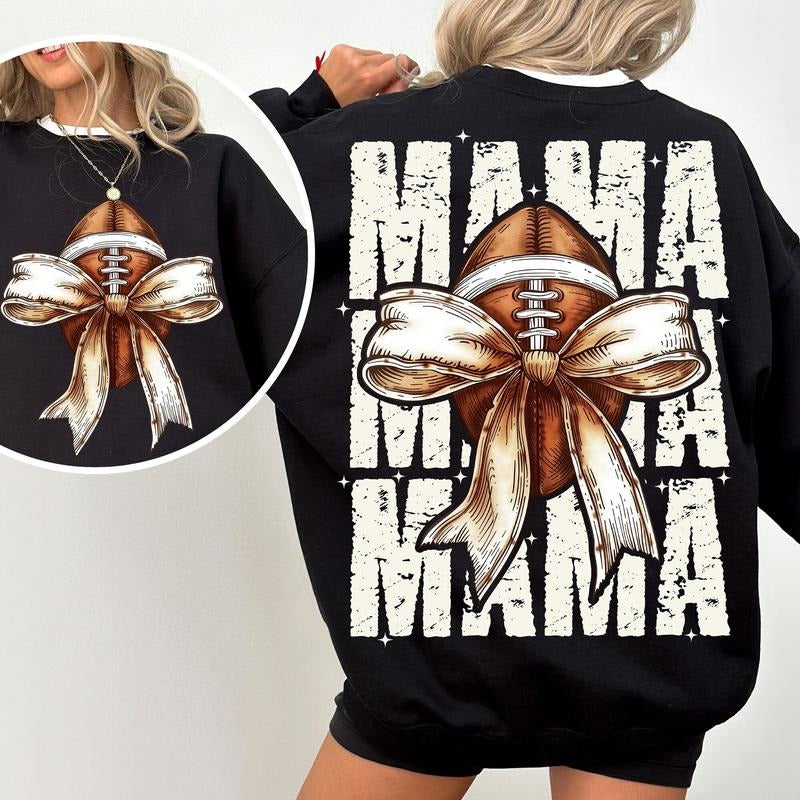 Football Mama Bow Shirt, Fall Coquette Bow Shirt, Fall Football Shirt Shirt, Football Sport, Football Mom Shirt, Game Day...