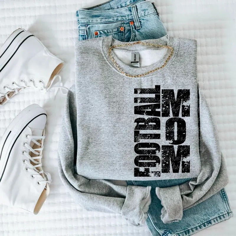 Football Mom DTF Transfers - THIS IS NOT A SHIRT Hoodie, Sweatshirt | ZylaModa.com