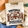Football Mom Sweatshirt, Football Coquette Bow Sweatshirt, Sport Sweatshirt, Loud and Proud Football Mom, Gift for Women,...