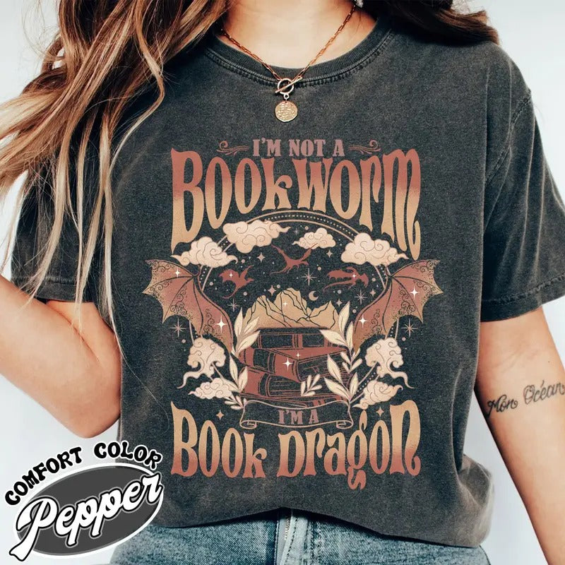 Fourth Wing Dragon Comfort Colors Shirt Hoodie, Sweatshirt | ZylaModa.com