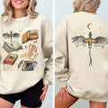 Fourth Wing Series 2 Sides Sweatshirt, Basgiath War Shirt, Onyx Storm Sweatshirt, Fantasy Reader, I Will Save Him Hoodie