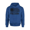 Freedom American Flag Patriotic Hoodie Sweatshirt Cotton Fabric T-Shirts | ZylaModa.com