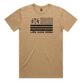 Freedom Outdoors Khaki Tee Hoodie, Sweatshirt | ZylaModa.com (Image 1)