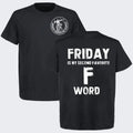Friday Safety Yellow T-Shirt for Men - Cotton Crewneck Short Sleeve Top Hoodie, Sweatshirt | ZylaModa.com