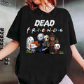 Friends Shirt With Movie Characters, Friends Shirt, Halloween T-Shirt, Halloween Shirt Casual Cotton Relaxed Fit Tshirt...