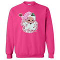 Full Sequin Blushing Santa Patch Sweatshirt T-Shirts, Hoodie | ZylaModa.com