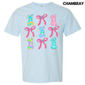 Fun Bunny Bow Collage Comfort Colors T-Shirt 'NLB' Hoodie, Sweatshirt | ZylaModa.com
