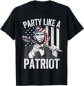 Funny 4th of July Shirts For Men, Abraham Lincoln 4th Of July Shirt Men American USA Flag T-Shirt Menswear Top Casual...