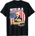Funny 4th of July Shirts For Men, WTF Is a Kilometer George Washington USA July 4th Patriotic T-Shirt Menswear Top Casual...