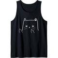 Funny Adult Humour Cat Middle Finger Men & Women Tank Top MADE IN USA T-Shirts, Hoodie, Sweatshirt | ZylaModa.com