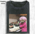 Funny Animal Vintage Graphic Tee, Housewife Cat T-Shirt, Animal Shirt, Unisex Meme Cringe Funny Shirt, Menswear...