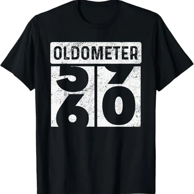 Funny Birthday Shirts, Oldometer Odometer Funny 60th Birthday Gift 60 yrs Old Joke T-Shirt