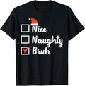 Funny Bruh Shirt, Christmas Nice Naughty Bruh Funny Xmas List T-Shirt - Menswear Top Hoodie, Sweatshirt | ZylaModa.com