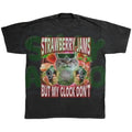 Funny Cat Meme Pun T-Shirt, Strawberry Jams But My Glock Don't, Gangster Cat Graphic Tee, Ironic Retro Tee, Dank Meme...
