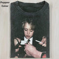 Funny Character Vintage Graphic Tee, Young Macaulay Culkin T-Shirt, Unisex Meme Cringe Funny Shirt, Menswear Womenswear...