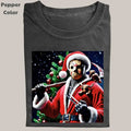 Funny Christmas Vintage Tee, Jason Voorhees T-Shirt, Movies Graphic Tee, Meme Cringe Funny Dumb Shirt, Menswear...