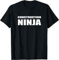 Funny Construction Work Shirts, Construction Shirt Funny Ninja Work Profession Tee Menswear Casual Cotton Hoodie, Sweatshirt