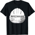 Funny Construction Work Shirts, Project Manager Funny Construction Work Construction Manager T-Shirt Menswear Casual...