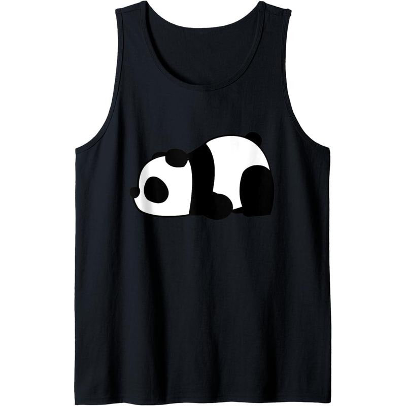 Funny Cute Lazy Panda Tank Top Made in USA T-Shirts, Hoodie, Sweatshirt | ZylaModa.com