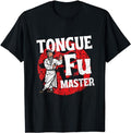 Funny Dark Humor Shirts For Men, Tongue Fu Master Adult Humor Funny Sarcastic Dirty NSFW T-Shirt Menswear Casual Cotton...