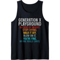 Funny Generation X Playground Retro 80's Gen X 40th Birthday Tank Top Made in USA T-Shirts, Hoodie, Sweatshirt | ZylaModa.com