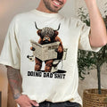 Funny Highland Cow Doing Dad Sh!t Shirt, Fathers Day Shirt, Gift For Dad Hoodie, Sweatshirt | ZylaModa.com