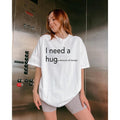 Funny I Need A Hug Shirt, I Need A Huge Amount of Money T-Shirt, Funny Minimalist T-Shirt, Minimalist Shirt, Trendy Shirt...