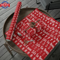 Funny Let's Go Brandon Christmas Gift Wrap Red - Brandon Gift Wrap - Funny Trump Christmas Songs Red Christmas Wrap -...