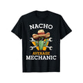Funny Mechanic Graphic Cotton T-Shirt