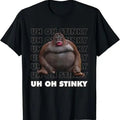 Funny Meme Shirt, Uh Oh Stinky Poop Monkey Tee, Gift Unisex T-Shirt Hoodie, Sweatshirt | ZylaModa.com
