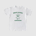 Funny Meme Shirt, What Is Even Happening? Tee, Bear Cartoon Gift Unisex T-Shirt Hoodie, Sweatshirt | ZylaModa.com