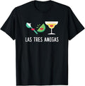 Funny Mexican Shirts, Las Tres Amigas - Cinco de Mayo Outfit Funny Mexican Gift T-Shirt Menswear Top Casual Classic...
