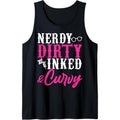 Funny Nerdy Dirty Inked & Curvy Gift Cool Inked Tattoo Lover Tank Top MADE IN USA T-Shirts, Hoodie, Sweatshirt | ZylaModa.com