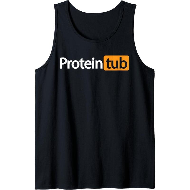 Funny Protein Tub Fun Adult Humor Joke Workout Fitness Gym Tank Top Made in USA T-Shirts, Hoodie, Sweatshirt | ZylaModa.com