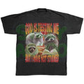Funny Raccoon Shirt, Y2K Meme Tshirt, Chaotic Student Humor Shirt, Procrastinator Tee, Trash Panda Ironic Tee, College...