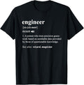 Funny Sarcastic Engineering Gift Shirt, Engineer Definition Funny Engineering Mechanical Civil Gift T-Shirt