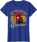 Funny Shirts For Women, Funny Chicken-Shirt One Bad Mother Clucker Mom Day Hen Women T-Shirt Casual Cotton Hoodie, Sweatshirt