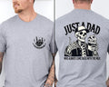 Funny Skeleton Just A Dad Who Always Came Back With The Milk 2 Sides Shirt,Dad Joke T-Shirt,Skeleton Fatherhood...