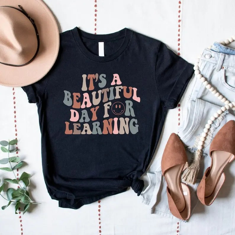 Funny Teacher Shirts, Teacher Smile Face Shirt, Teacher T Shirts, Retro Teacher Shirts Women, Kindergarten Teacher Shirt,...