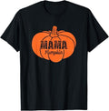 Funny Thanksgiving Shirts, Mama Pumpkin Matching Family Halloween Thanksgiving Group T-Shirt