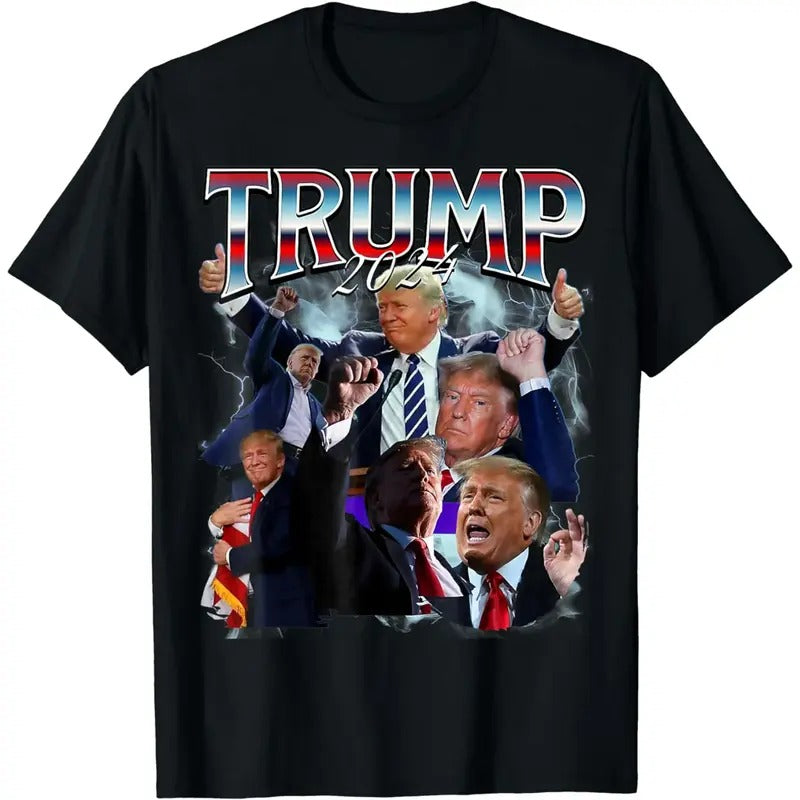 Funny Trump 2024 90s Trendy T-shirt, Gift For Fan T-Shirt, Unisex Cotton For Men Women Hoodie, Sweatshirt | ZylaModa.com