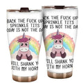 Funny Unicorn Tumbler I Sparkle Like A Diamond But I Can Cut Like One Too 20oz & 30oz Stainless Steel Tumbler Stylish...
